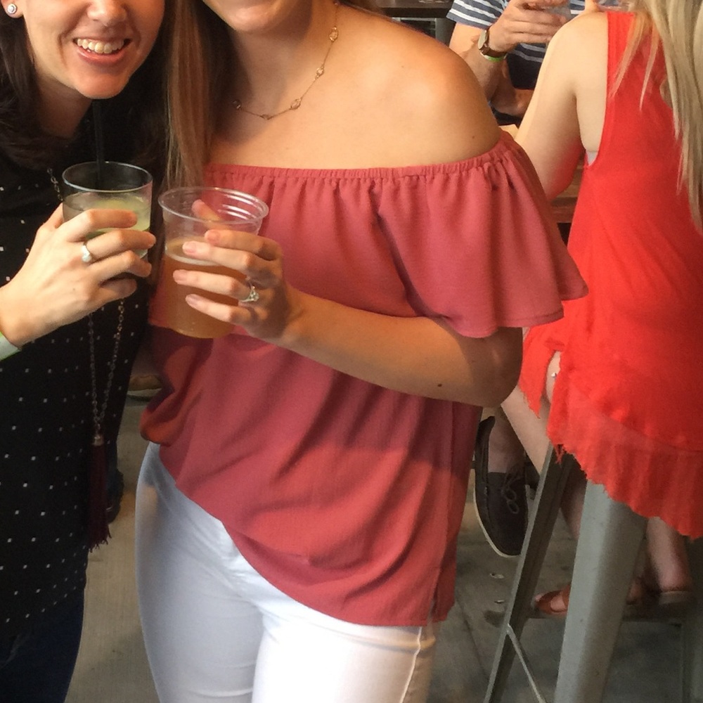 Off the Shoulder Ruffle Top